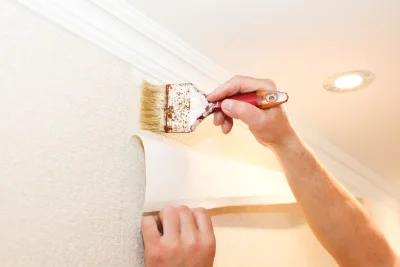 Pose de papier peint à Cumont — revêtements muraux et toiles de verre